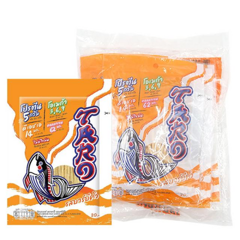 Sawan fish snack, barbecue flavor, 20g ( Pack of 6 )