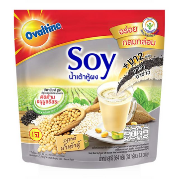 น้ำเต้าหู้ผง ผสมงาดำและงาขาว 28g ( แพ็ค 13 ซอง )