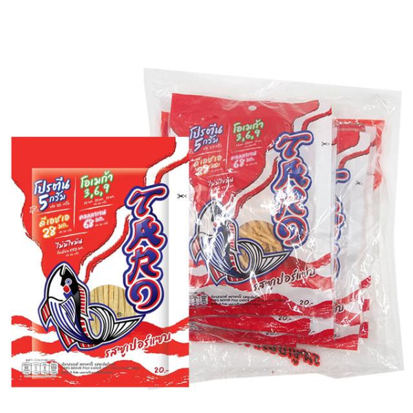 Sawan fish snack, super spicy flavor, 20g ( Pack of 6 )