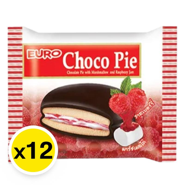 Choco Pie with Raspberry Jam Filling 17g (Pack of 12)