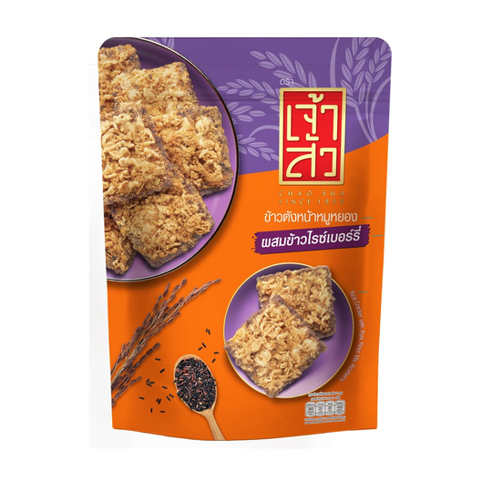 Rice crackers with shredded pork and Riceberry rice 75g