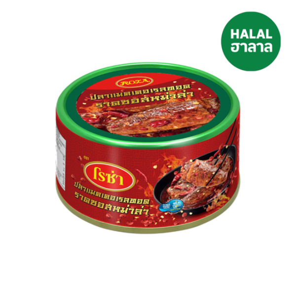 ปลาแมคเคอเรลทอดราดซอสหม่าล่า 150g