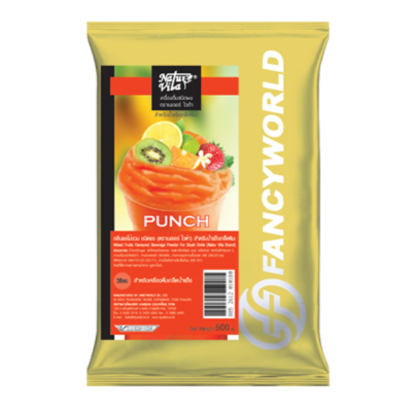 เครื่องดื่มน้ำผลไม้ชนิดผง กลิ่นพั้นซ์ 500g