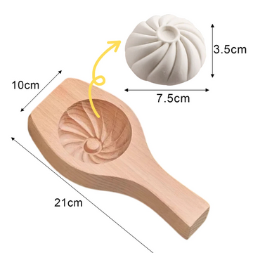 แม่พิมพ์ซาลาเปาไม้ทํามือ size L
