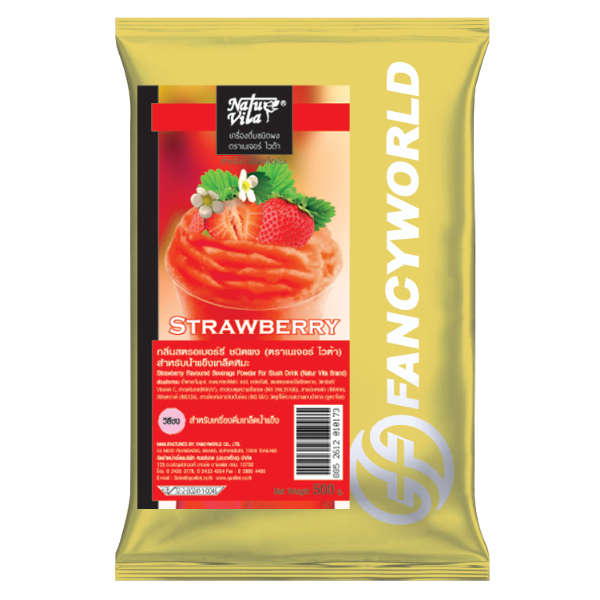 Strawberry-flavored powdered fruit drink 500g