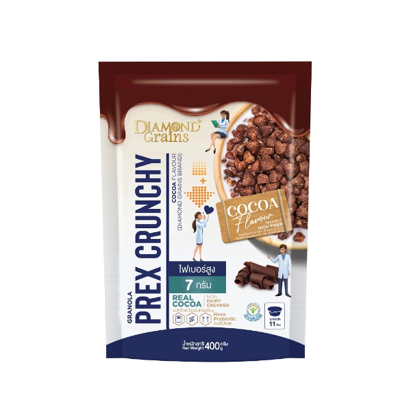 Prex Crunchy Granola Cocoa Flavor 400g